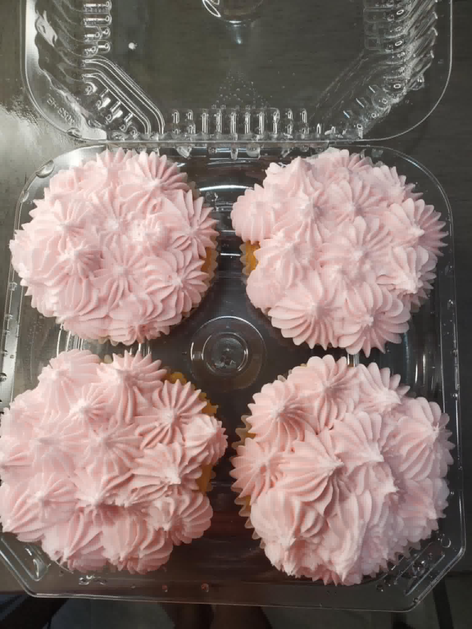 Strawberry cupcake close-up